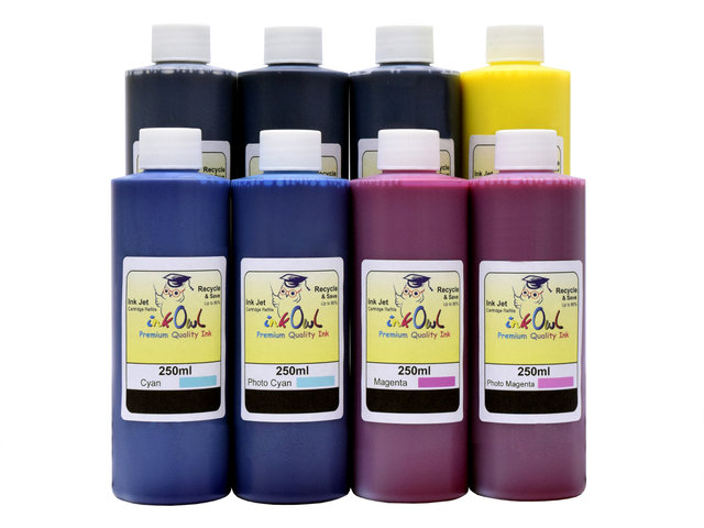 8x250ml ink to refill CANON PFI-101, PFI-103, PFI-301, PFI-302, PFI-701, PFI-702